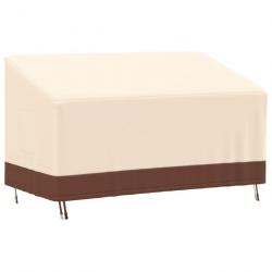 Housse de banc 3 places beige 159x84x56/81 cm oxford 600D