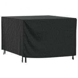 Housse de salon de jardin noir 135x135x90 cm imperméable 420D