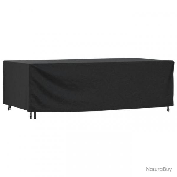 Housse de salon de jardin noir 300x140x90 cm impermable 420D