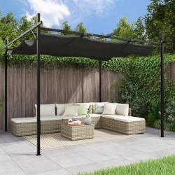 Pergola avec toit rétractable anthracite 295x292x230 cm