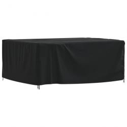 Housse de salon de jardin noir 200x165x80 cm oxford 420D