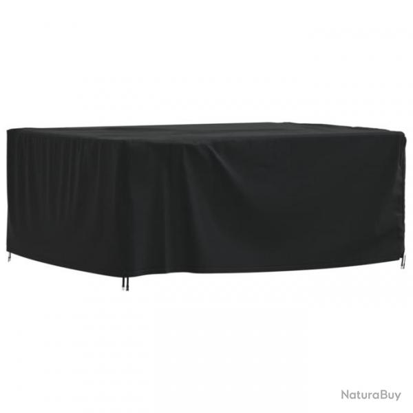 Housse de salon de jardin noir 200x165x80 cm oxford 420D