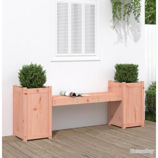 Banc avec jardinires 180x36x63 cm bois massif de douglas