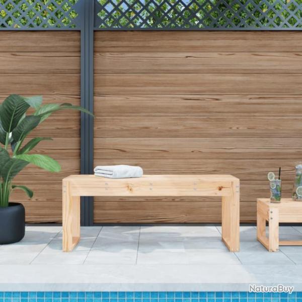 Banc de jardin 110x38x45 cm bois massif de pin