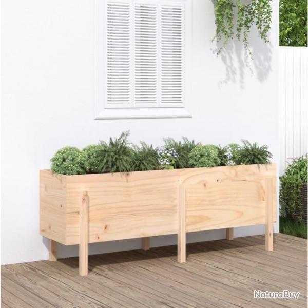 Lit surlev de jardin 160x50x57 cm bois de pin massif