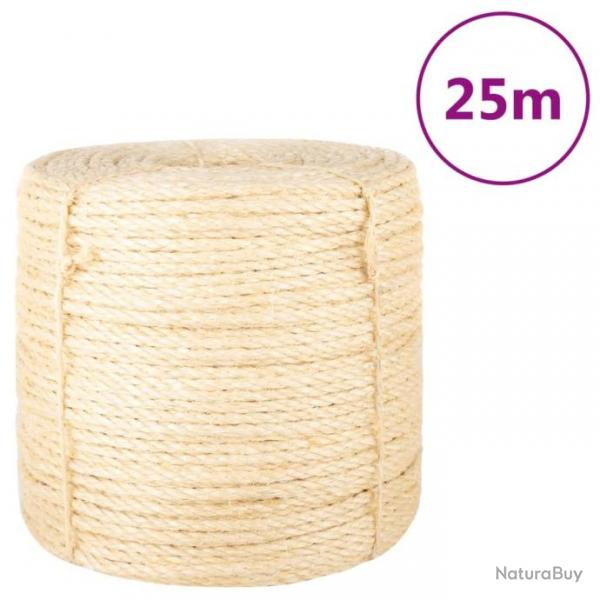 Corde 100 % sisal 6 mm 25 m