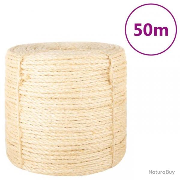 Corde 100 % sisal 6 mm 50 m