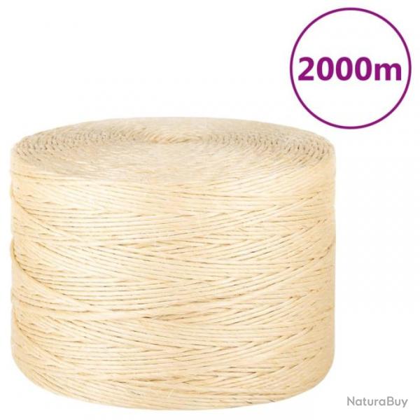 Corde 100 % sisal 3 mm 2000 m