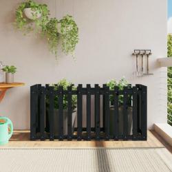 Lit surélevé de jardin design de clôture 150x50x70cm pin massif