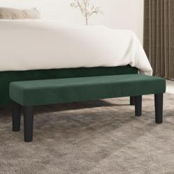 Banc Vert foncé 100x30x30 cm Velours