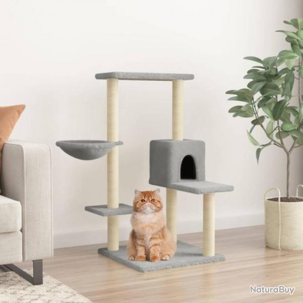 Arbre  chat avec griffoirs en sisal Gris clair 95 cm