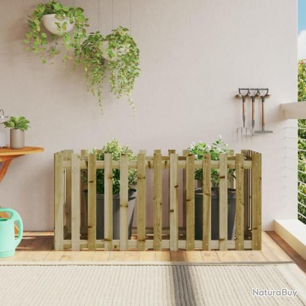 Lit surlev de jardin design de clture bois de pin imprgn