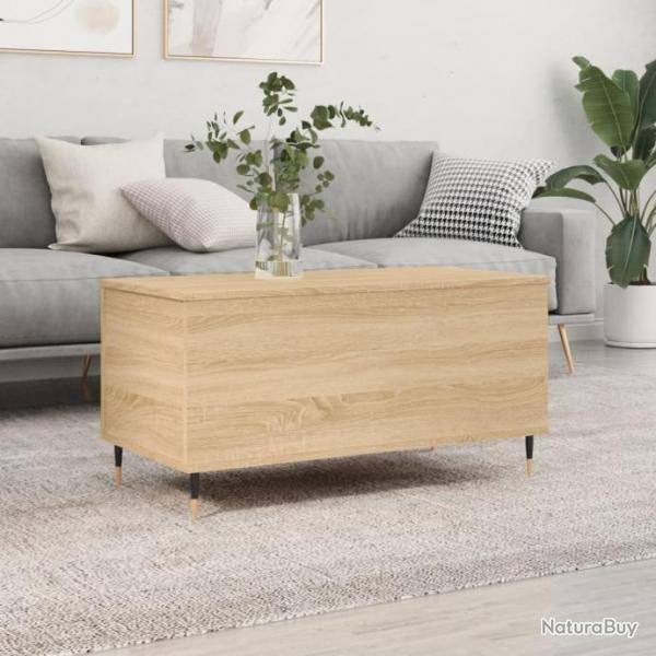 Table basse Chne sonoma 90x44,5x45 cm Bois d'ingnierie