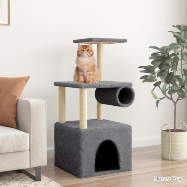 Arbre  chat avec griffoirs en sisal gris fonc 109,5 cm