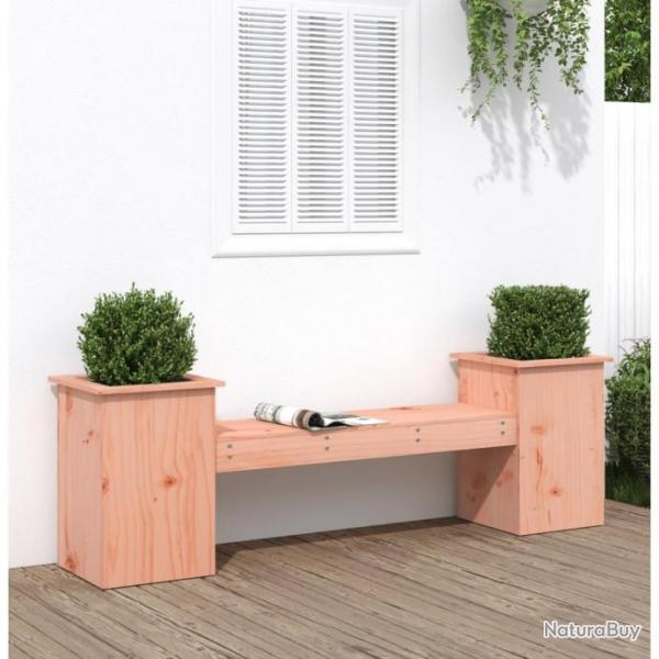 Banc avec jardinires 184,5x39,5x56,5cm bois massif de douglas