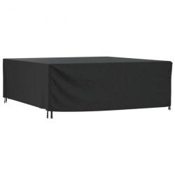 Housse de salon de jardin noir 260x260x90 cm imperméable 420D