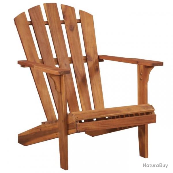 Chaise de jardin Adirondack Bois d'acacia massif