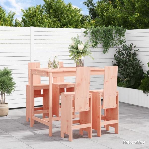 bar de jardin 5 pcs bois massif de Douglas