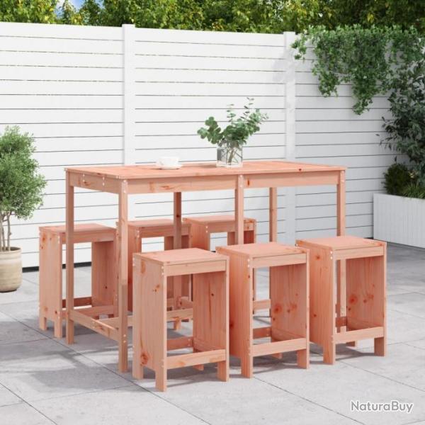 bar de jardin 7 pcs bois massif douglas