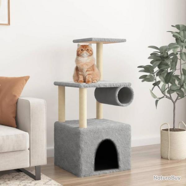 Arbre  chat avec griffoirs en sisal gris clair 109,5 cm