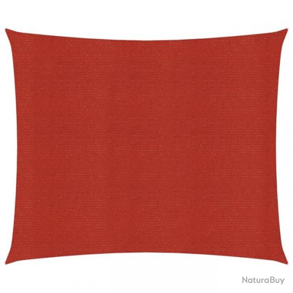 Voile d'ombrage 160 g/m Rouge 5x5 m PEHD