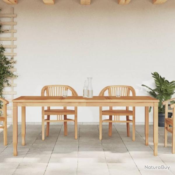 Table  dner de jardin 200x90x75 cm bois massif de teck