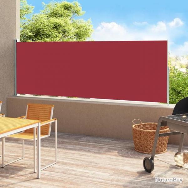 Auvent latral rtractable de patio 180x500 cm Rouge