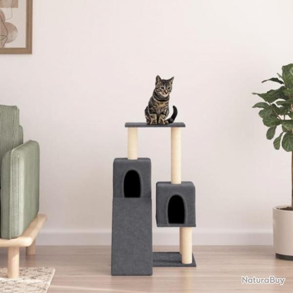 Arbre  chat avec griffoirs en sisal Gris fonc 82 cm