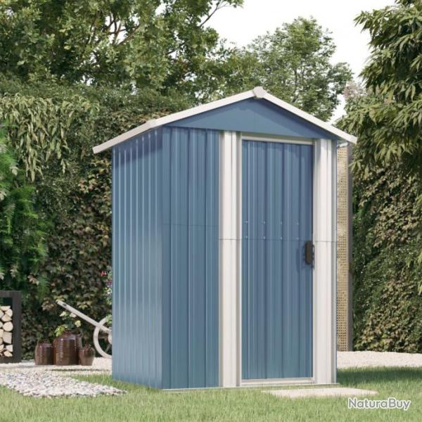 Abri de jardin Gris 126x97,5x177 cm Acier galvanis