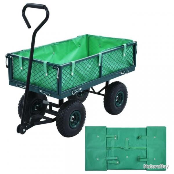 Bche de chariot de jardin Vert Tissu