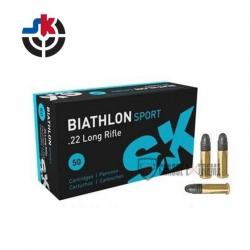 50 Munitions Sk Biathlon Sport 40gr Cal 22 Lr