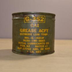Boite graisse US actif G-352 pleine 1962 lubrifiant (4)