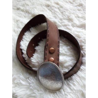 Ceinture Femme Western Personnalisée Avec Pointe Et Lettre - Main Fait - Occasion