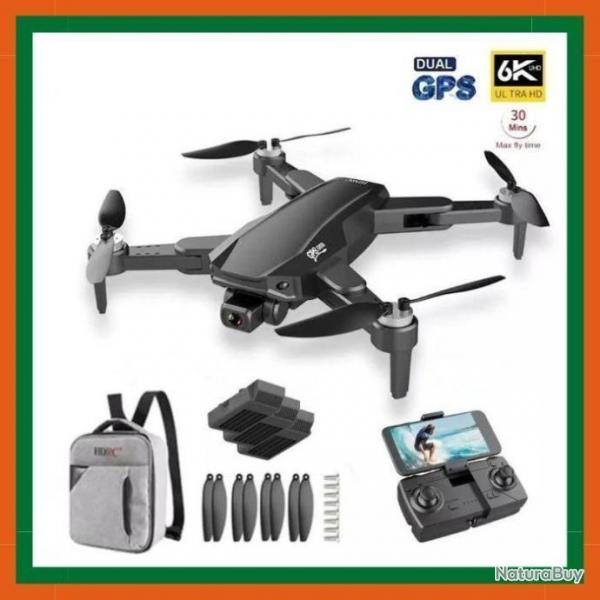 Drone 6K UHD Wifi GPS double camra - 3 batteries 3000 mAh - Porte 1000 M - LIVRAISON RAPIDE