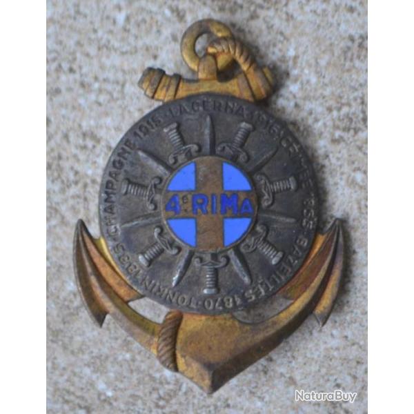4 Rgiment d'Infanterie de Marine, mail, bleu clair,Courtois Paris