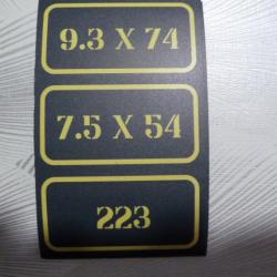 magnet pour caisse a munition - signalétique- 9.3x74