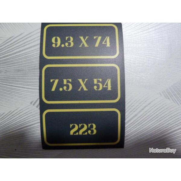 magnet pour caisse a munition - signaltique- 9.3x74