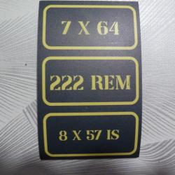 magnet pour caisse a munition - signalétique- 7x64
