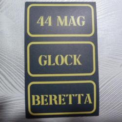 magnet pour caisse a munition - signalétique- glock