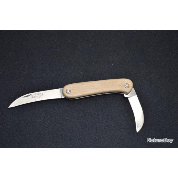 Couteau de poche  / Canif  Brut bois   chasse prototype labor a Thiers china garanti 222   (1)