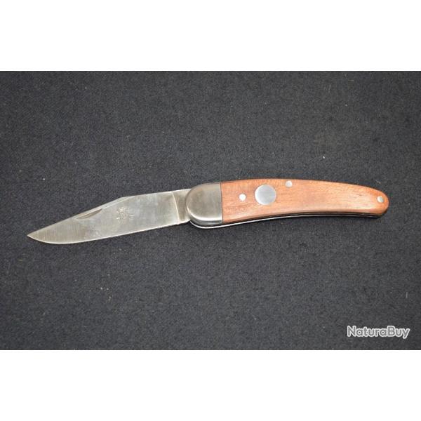 Couteau de poche  / Canif  bois chasse prototype labor a Thiers china garanti 222   (1)
