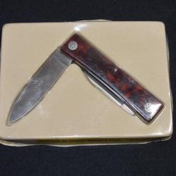 Couteau de poche en boite  / Canif /  kanif fleur prototype élaboré Thiers china garanti 222   (1)