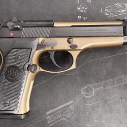 Pistolet BERETTA 92FS - Calibre 9x19 - 5" - 2 chargeurs (Occasion très bon état)