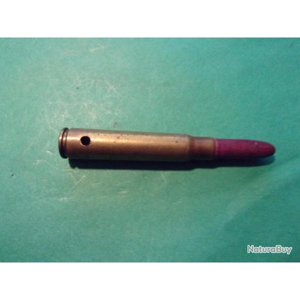 Munition de manipulation en 7,92x57, tui laiton, balle bois violet neutralise