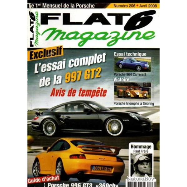 flat6 magazine 206 l'essai complet de la 997 gt2, porsche