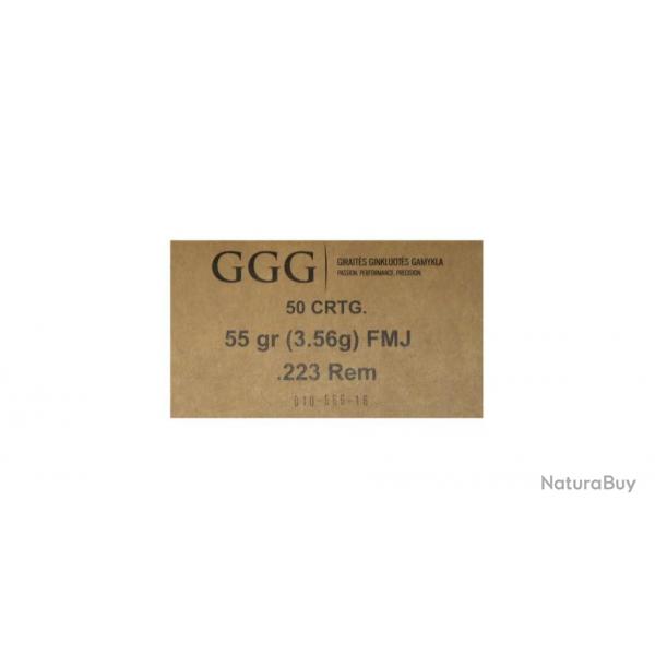 GGG - Cartouches .223 REM. FMJ 55GR (x50)
