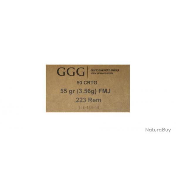 GGG - Cartouches .223 REM. FMJ 55GR (x500)