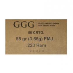 GGG - Cartouches .223 REM. FMJ 55GR (x1000)