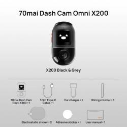 Caméra Tableau de Bord Voiture Omni X200 / 60FPS / GPS / vue complète à 360 ° Haute Qualité
