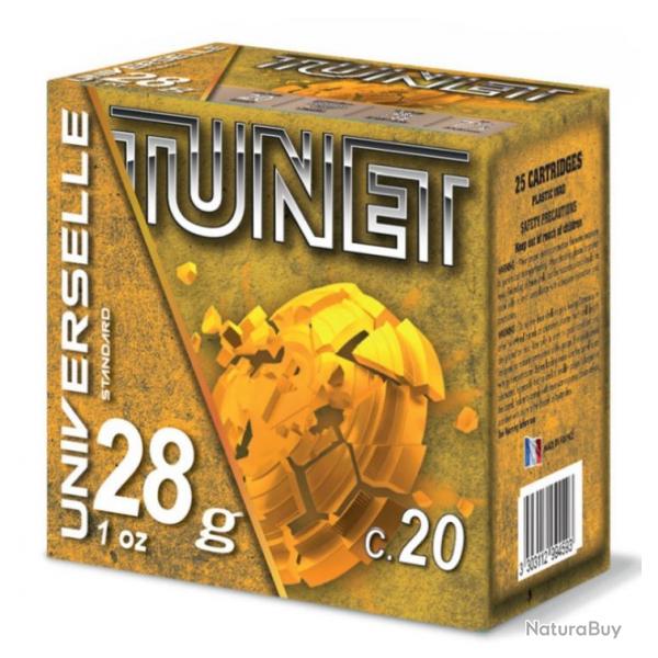 Cartouche pas chre Tunet Challenge cal.20 28g plomb 7 1/2 par 100